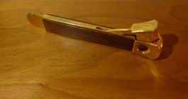 Zigarrenschneider Holz und Edel Golden neuwertig