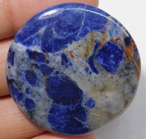 Cabochon L-2429 – Sodalith rund – 38X38mm – 72 Karat