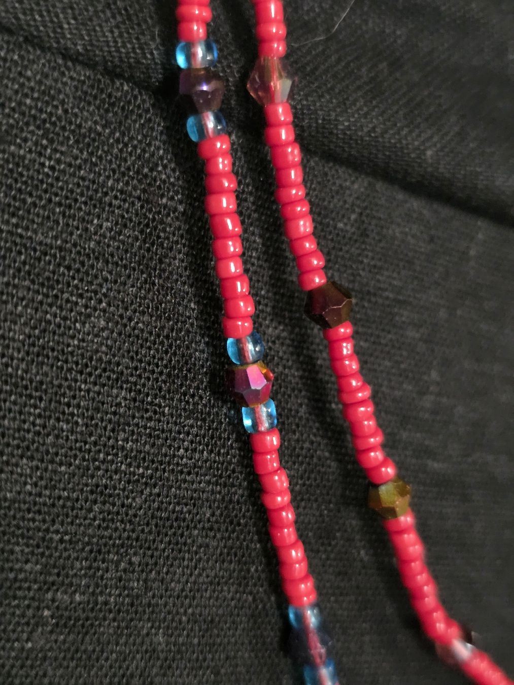 Catenine: 2 handgemachte Bead-Ketten | Rot | Boho | Set – Nuovo (secondo la descrizione) da Interlaken venduto da NataliiaS 1