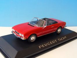 Peugeot 504 Cabriolet Phase I 1969-1974 rot   1:43 von NOREV