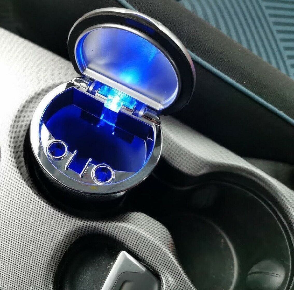 Aschenbecher: AUTO-LED-ASCHENBECHER Silber +1 GRATIS Luftfrischer – Neu und originalverpackt aus Seuzach von VT-Collections2 6