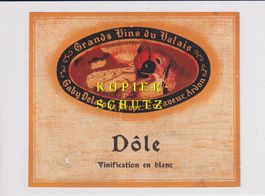 Etikette - Dôle (Vinification en blanc) /bd