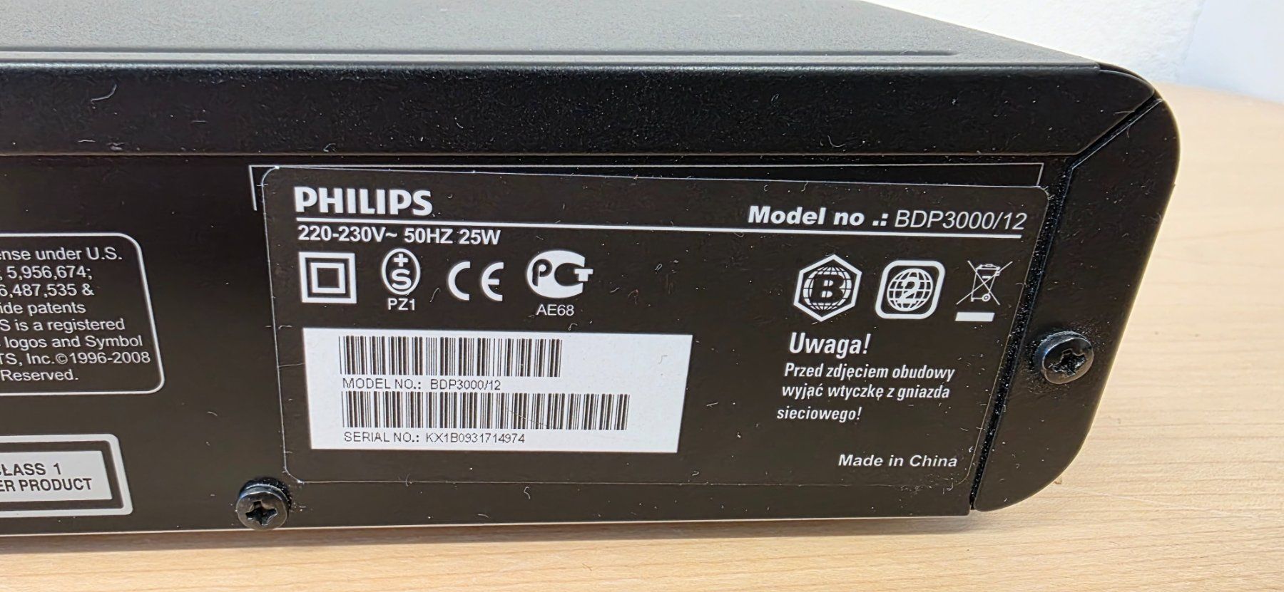 Philips Multimediaplayer & Streamer: Philips Blue-ray Disk BDP-3000 – Gebraucht aus Elgg von computerbrocki 3