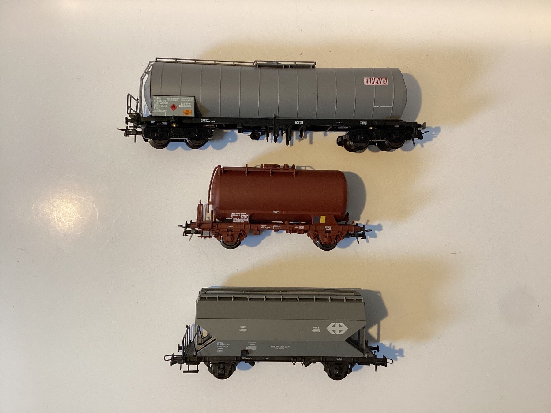 Roco Kull Aku Jouef Güterwagen SBB Ermewa 46391 649600 (Gebraucht) in ...