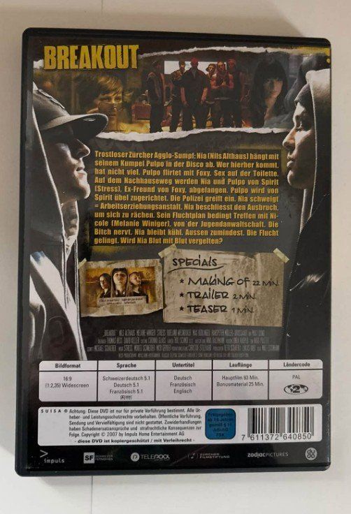 Tous les DVDs: Breakout (2007) DVD vergriffen – D'occasion à lupfig par maniacs666 2