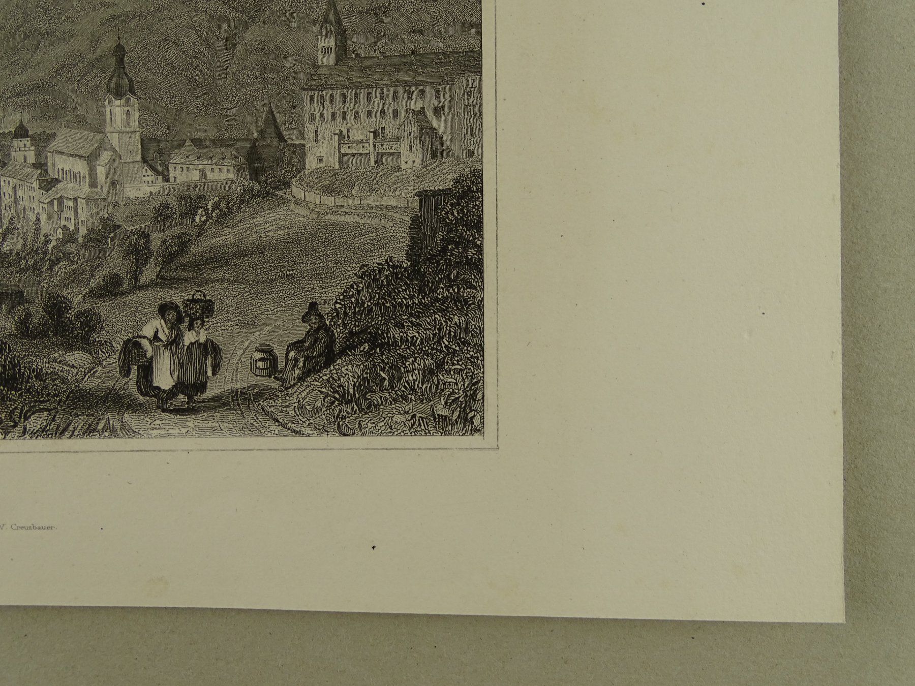 Incisioni: CHUR, STAHLSTICH 1836/1838 – Usato da Grüningen venduto da Kartensammler 4