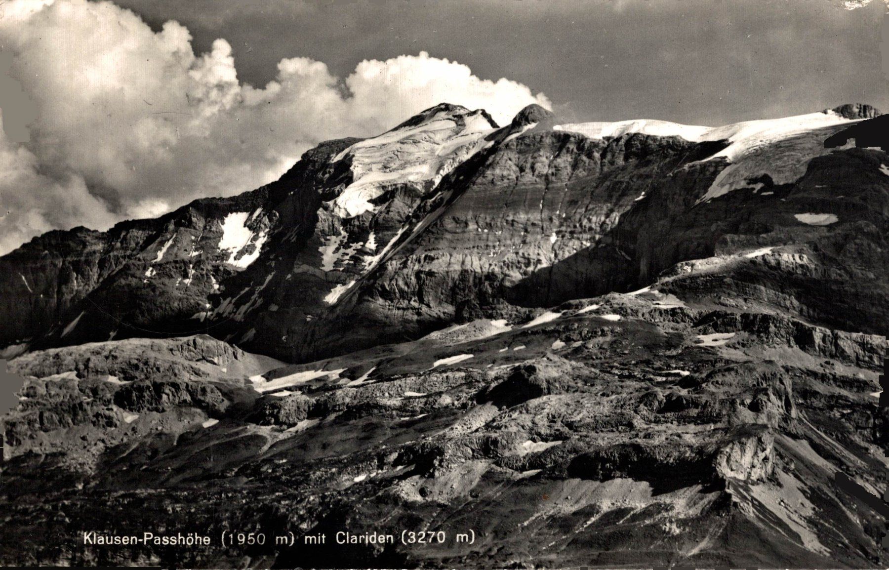 Cartes postales: Klausen-Passhöhe mit Clariden – D'occasion à Bronschhofen par Astore