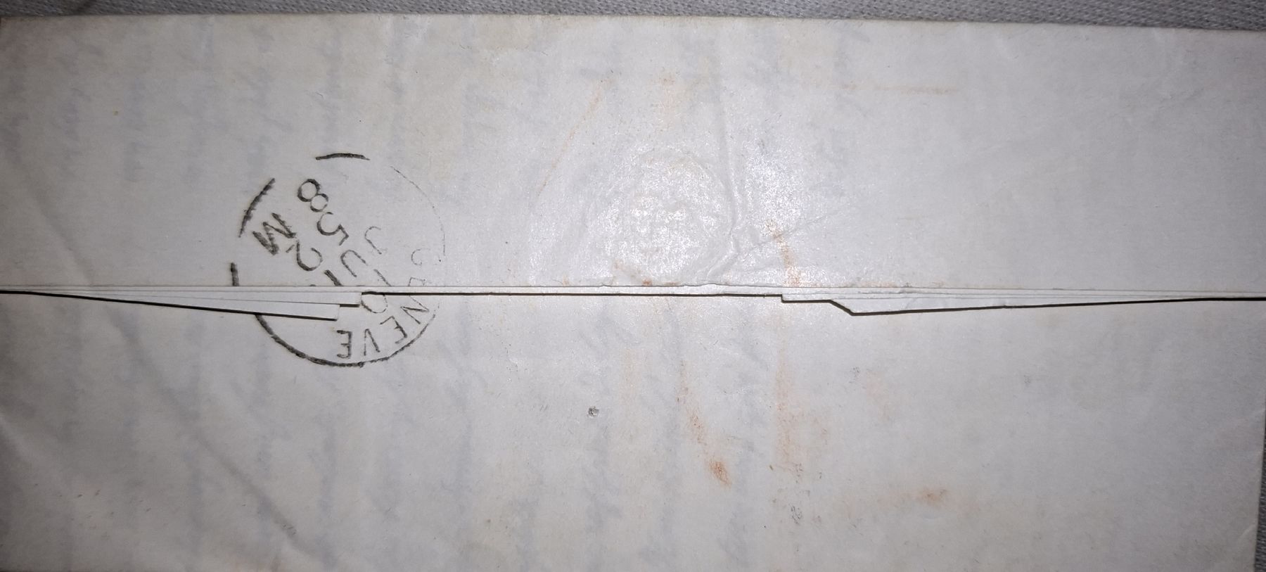 Alle Briefmarken: Philatelie Brief 1852 Basel - Geneve  – Gebraucht aus Balgach von SIMEON27 1