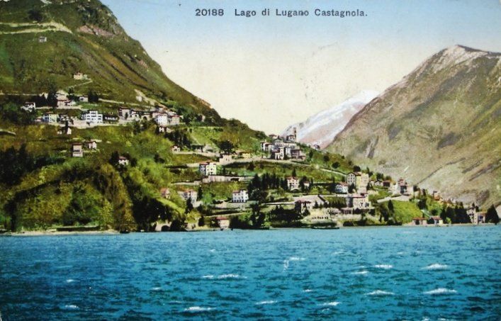 Cartoline postali: CASTAGNOLA Lago di Lugano – Usato da Jona venduto da philajona
