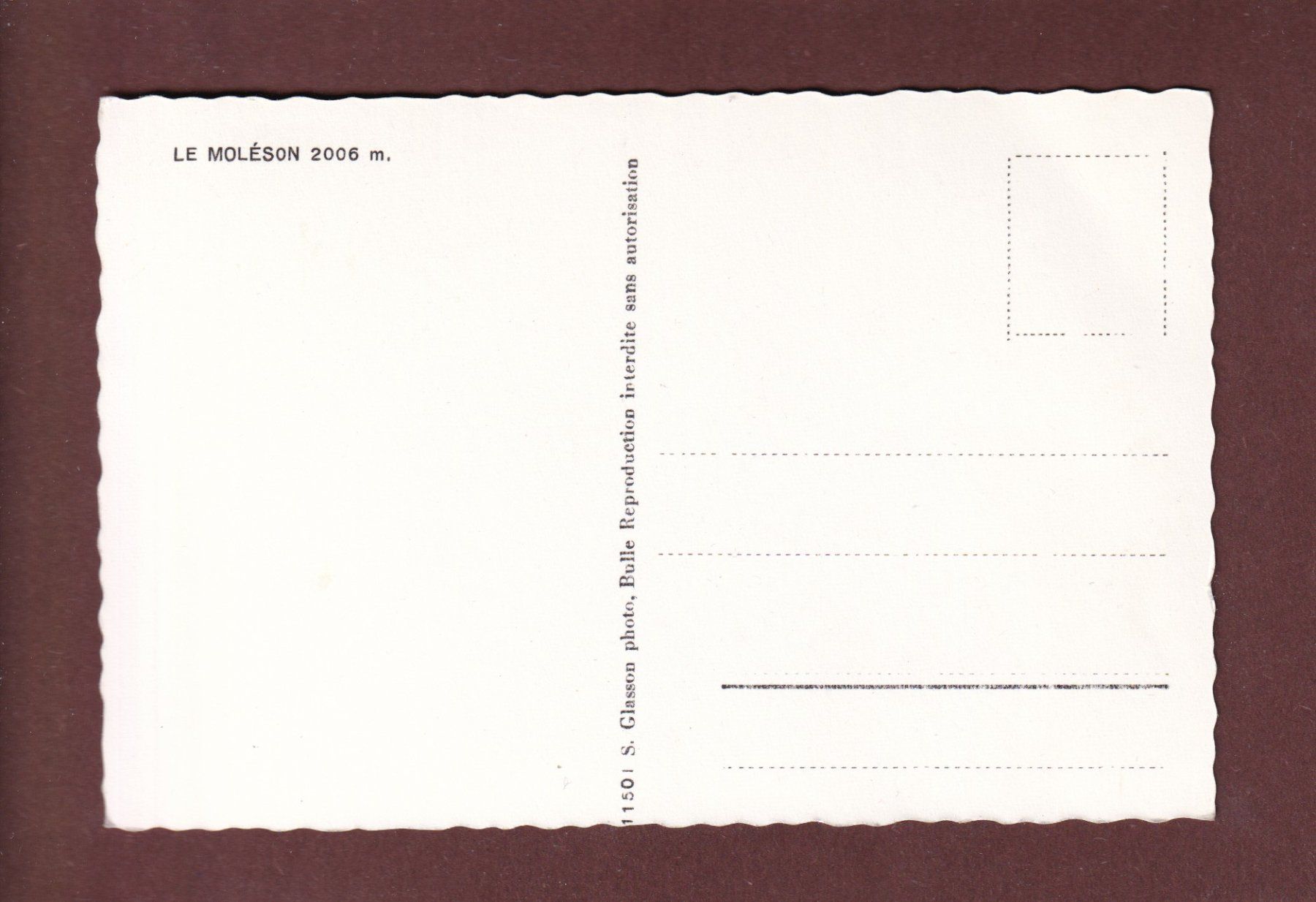 Cartoline postali: Le MOLESON – Usato da Pully venduto da nicecards-shop 1