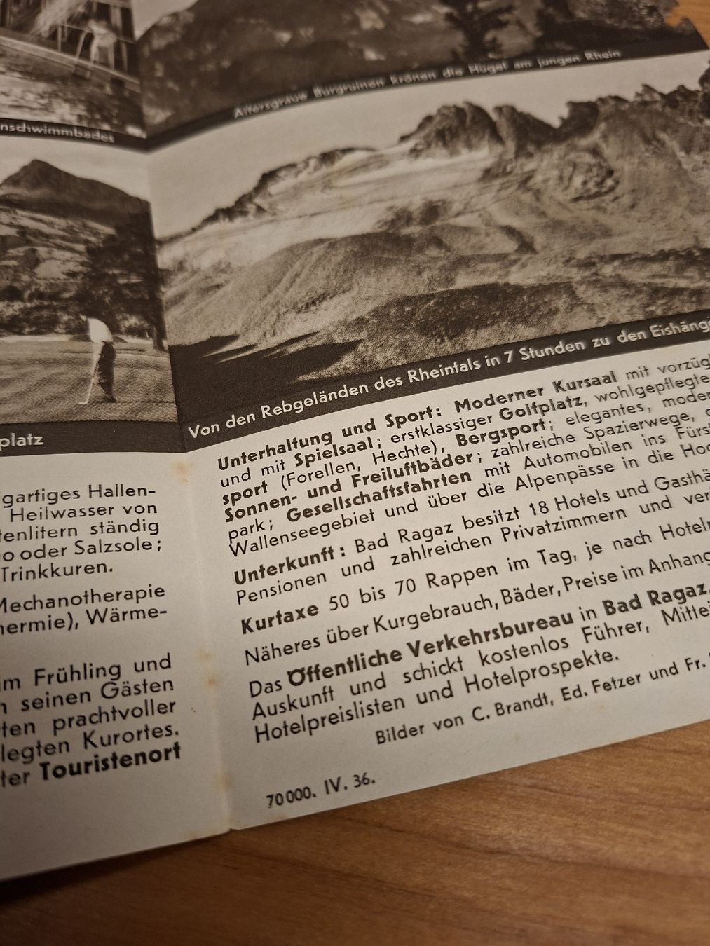Documenti: Bad Ragaz Thermalbad Proschüre 1936 – Usato da Ganterschwil venduto da HeidiuPeter 7