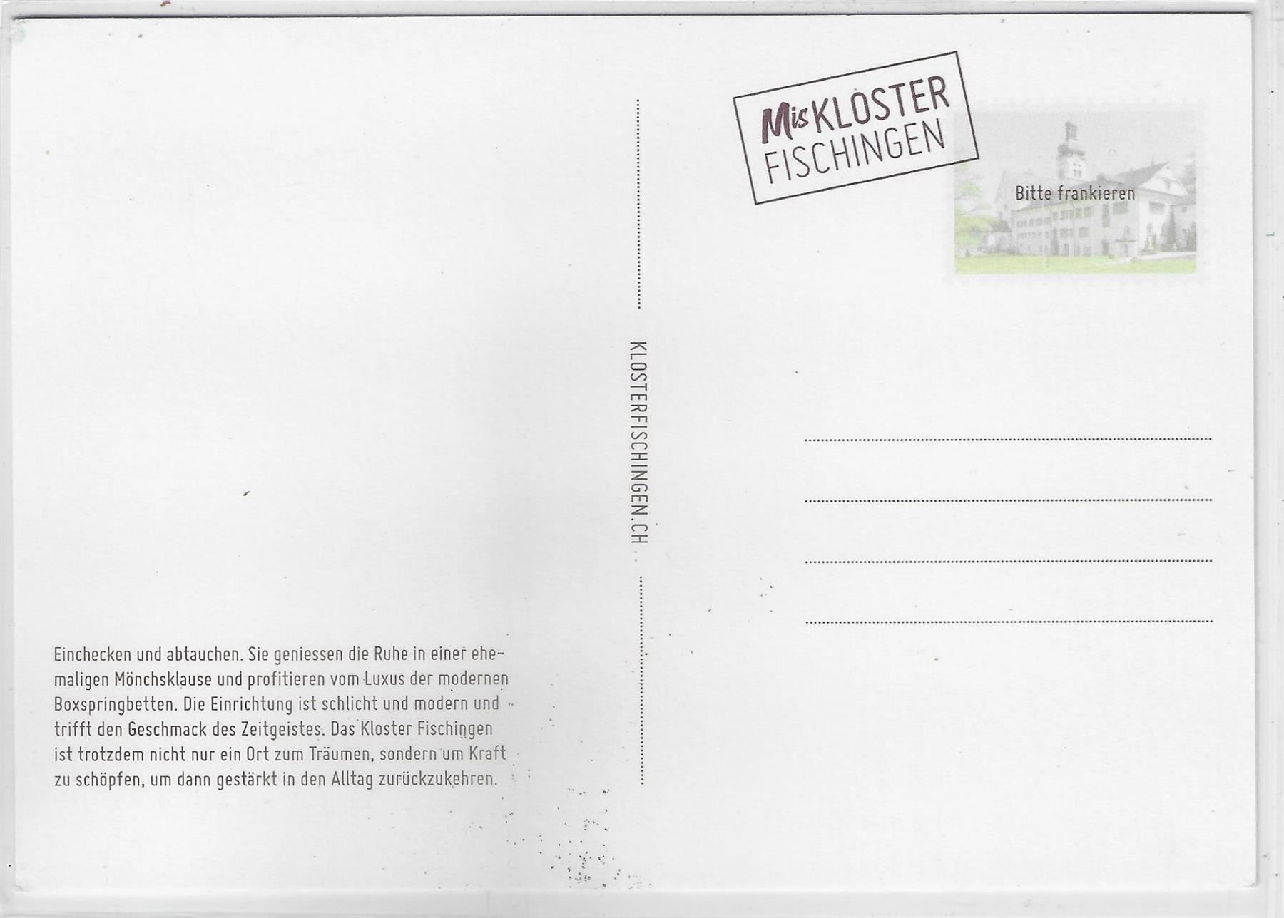 Cartoline postali: Mis Kloster Fischingen - Schlafzimmer – Usato da Ettingen venduto da Kartenplanet 1