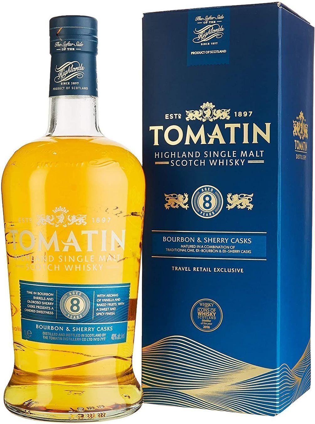 Bevande alcoliche: Tomatin 8 Jahre 1 liter – Nuovo e nell'imballaggio originale da Meggen venduto da baerli1976