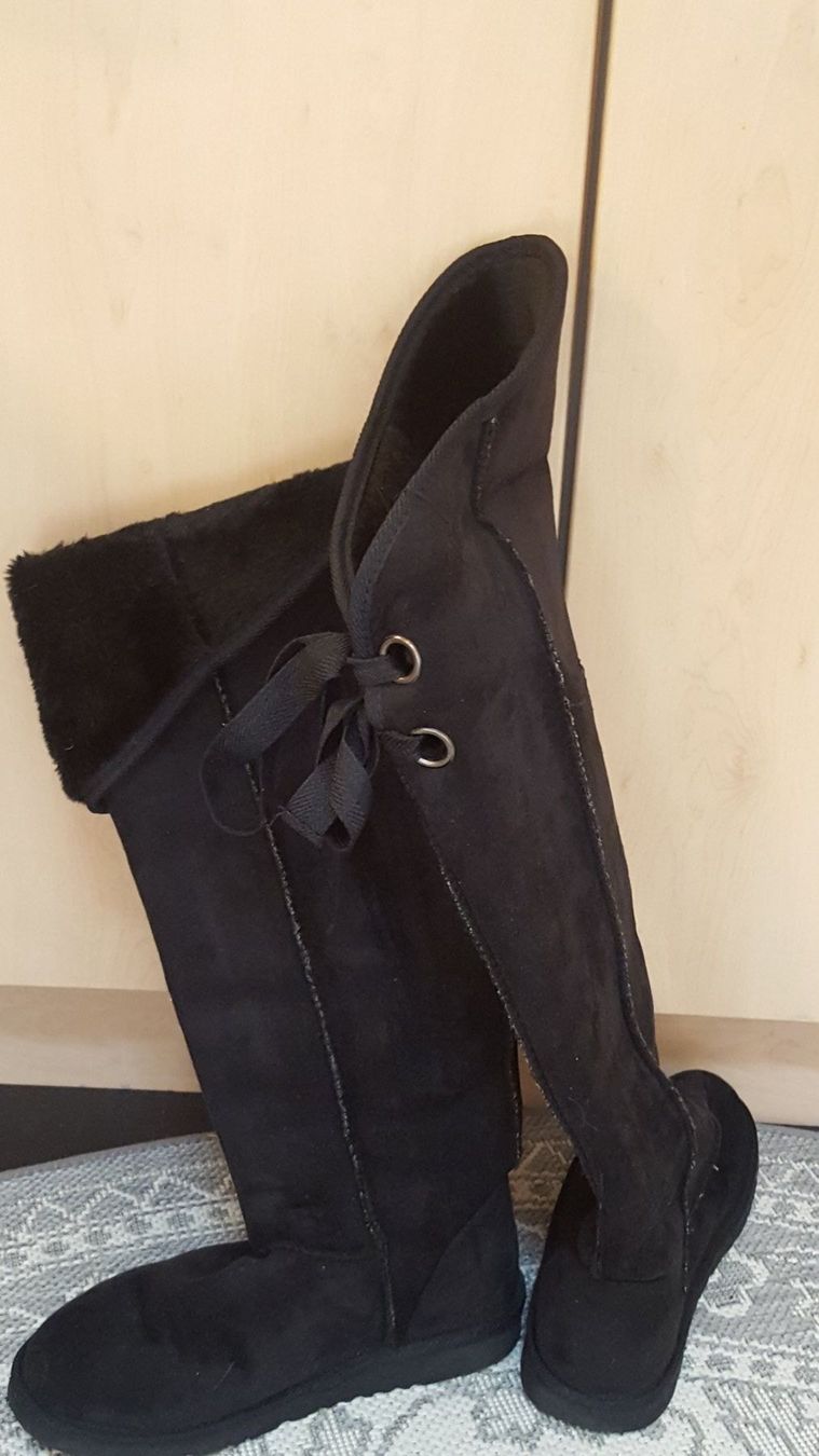 Damenschuhe: Boots Stiefel braun Overknee neuwertig – Neu (gemäss Beschreibung) aus Hittnau von Gamoe 3