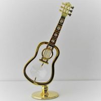 Gitarre mit Swarovski Elements Vergoldet