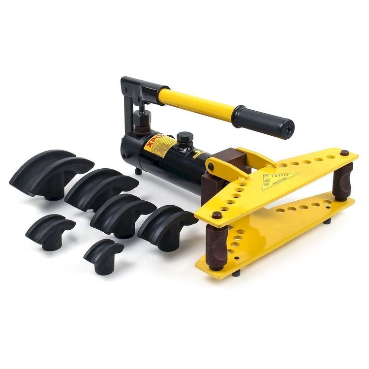 Manuelle Hydraulische Rohrbiegemaschine - Max. 90° Biegewinkel, 10T Kraft, 6 Druckstücke