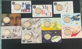 Frankreich 11 x 2 Euro Coincard Set 2020+2025+2026