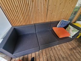 Garten lounge set Polyrattan gebraucht