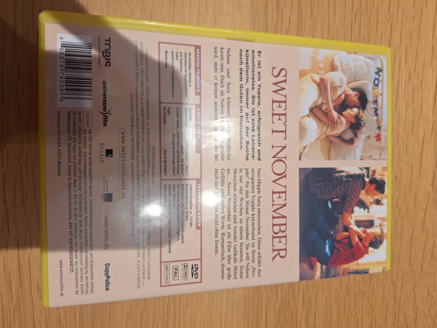 Tutti i DVDs: Dvd Sweet November – Usato da Wanzwil venduto da chlinih93 1