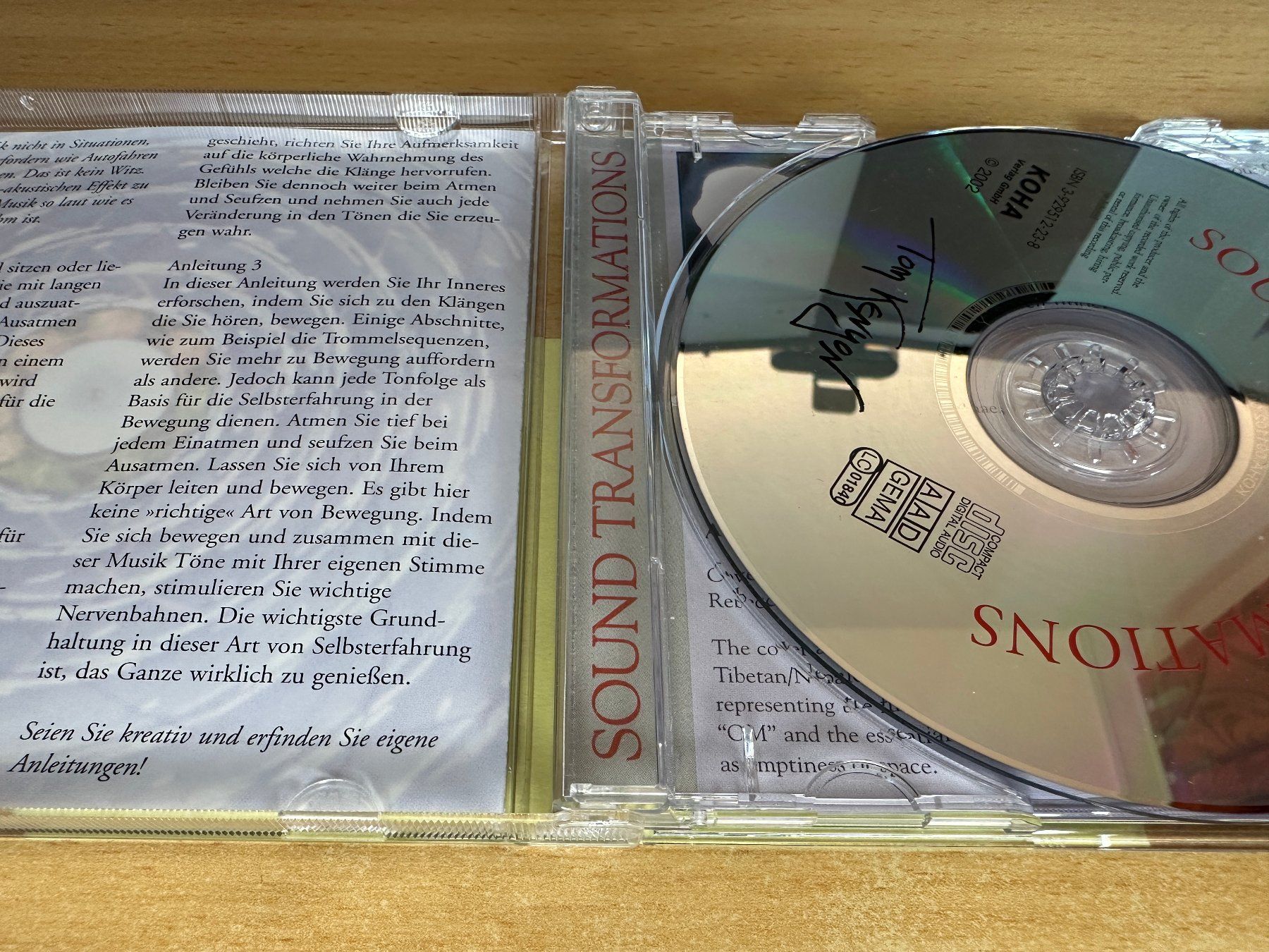 CD: Tom Kenyon – Sound Transformations – Usato da Rikon im Tösstal venduto da Alpenmutz 2