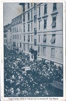 CAHUX - de - FONDS, rue du nord convoi funèbre de Cobioni