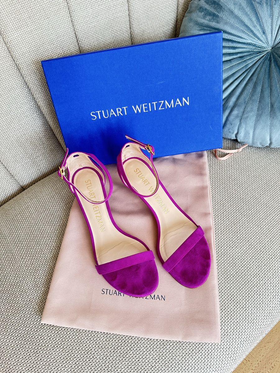 Stuart Weitzman Damenschuhe: Stuart Weitzman Suede Sandals – Neu (gemäss Beschreibung) aus Schaffhausen von LisaU 1