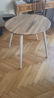 Runder Tisch, Nussbaum lackiert, Durchmesser 90cm