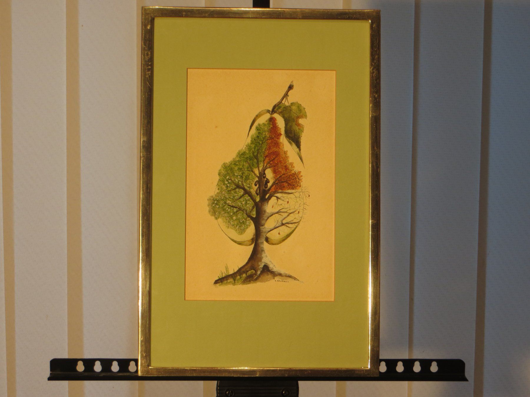 Dipinti: H. Ehrmann: 2 Aquarell-Bilder im Echtgoldrahmen – Usato da Allschwil venduto da FindeAuserlesenes 2