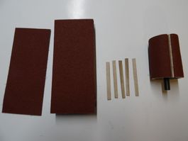 Inca Schleifwalze mit 30 Blatt Schleiftuch