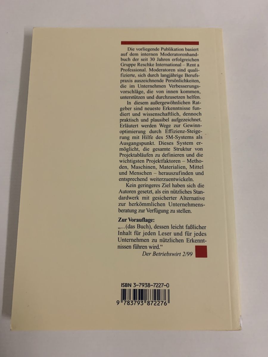 Libri: Effizienz-Steigerung durch Moderation Buch 2. Auflage – Usato da Erlenbach ZH venduto da Ritschly 1