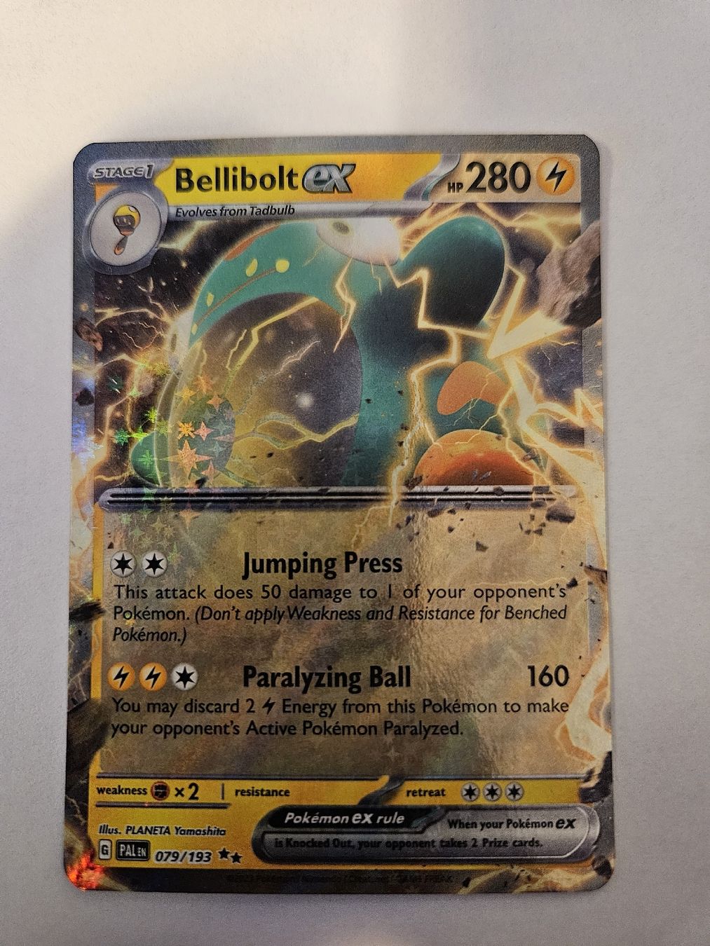 Pokémon Carte collezionabili: PAL EN 079/193 Bellibolt EX – Usato da Aarau venduto da san_pb85