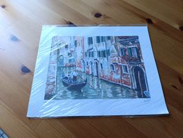 Trois lithographies de Venise