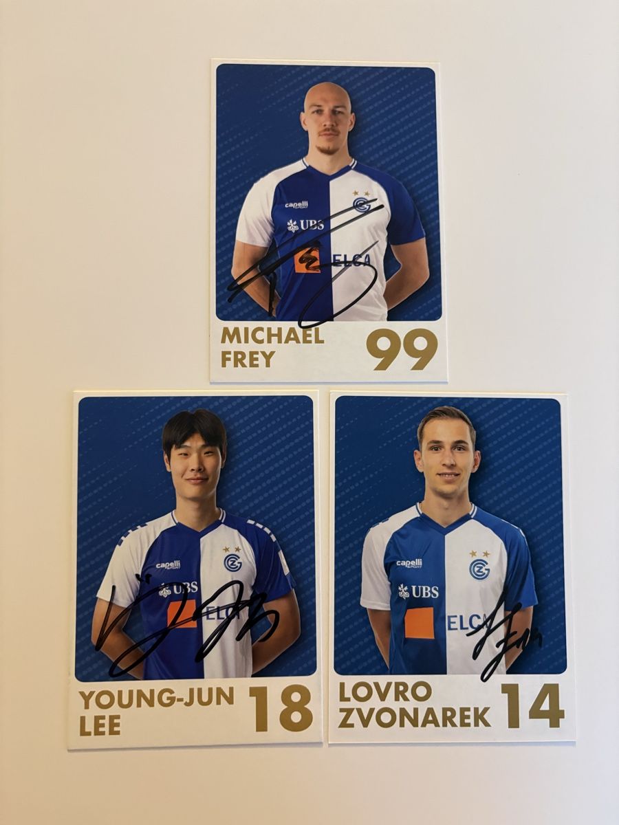 Autografi: GC Grasshoppers Original Autogramme 3x – Usato da niederbipp venduto da LaHabana1