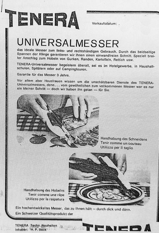 Küchenmesser: Tenera Universalmesser – Gebraucht aus Münchenstein von Vorsorge 3