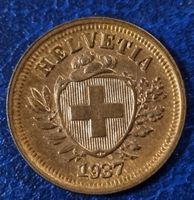 1 RAPPEN JAHR 1937 - SCHWEIZ