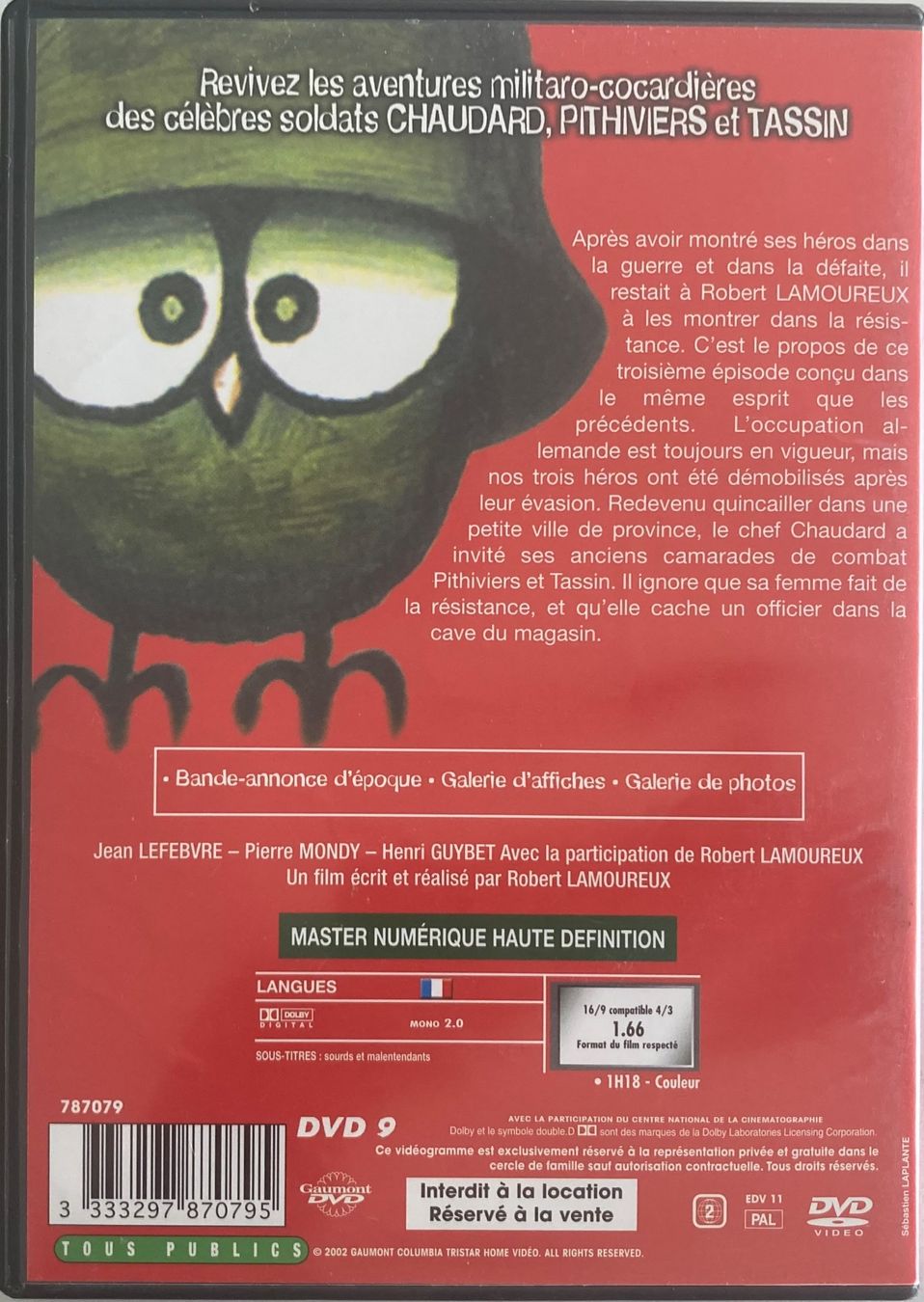 Tous les DVDs: LA 7EME COMPAGNIE AU CLAIR DE LUNE – D'occasion à Poliez-Pittet par Newtown-Records 1
