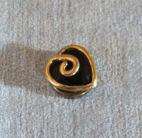 Knopfschmuck Herz schwarz, Nony New York