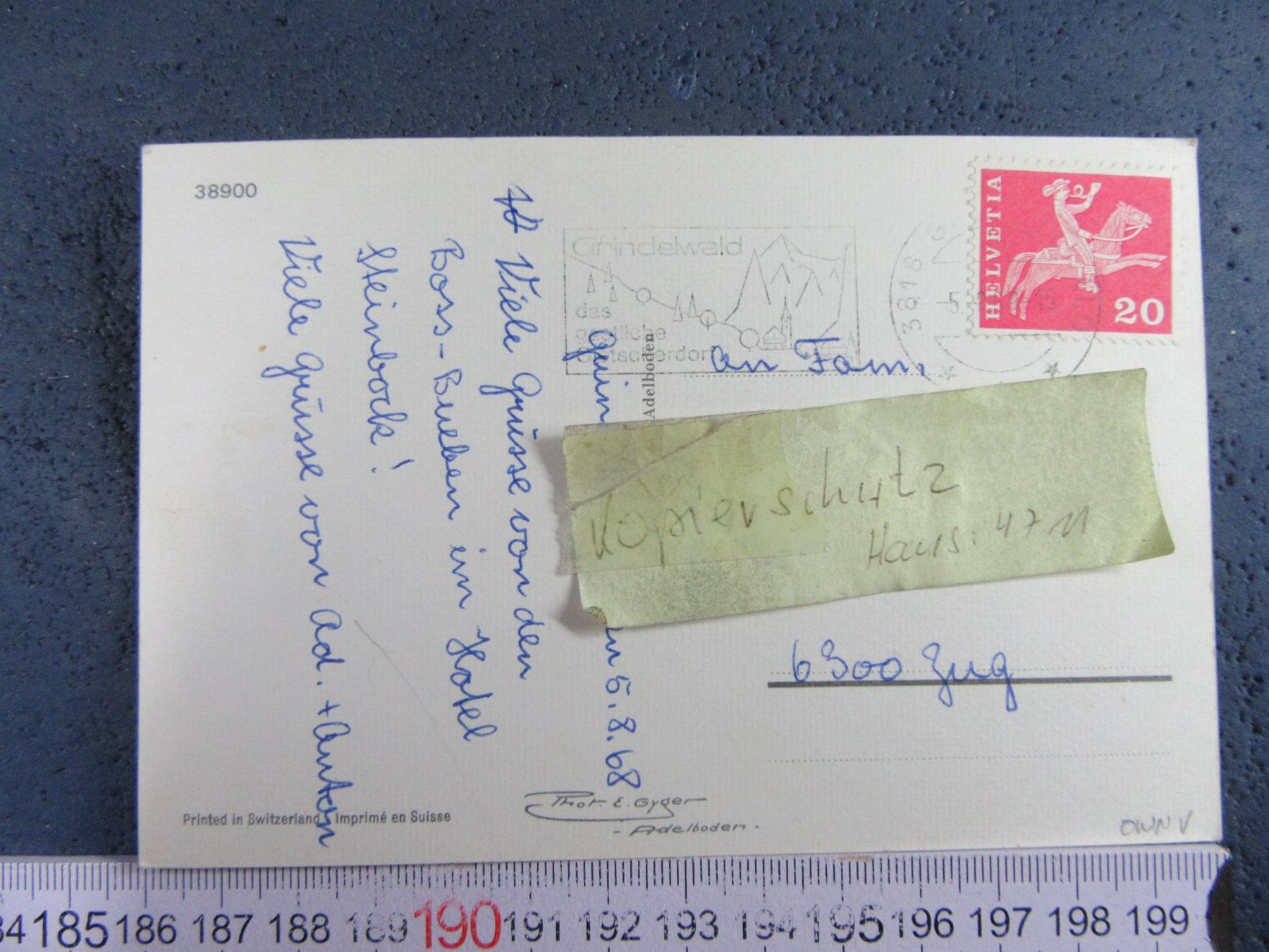 Cartoline postali: GRINDELWALD AK ONW – Usato da Ettingen venduto da Hausi4711 1