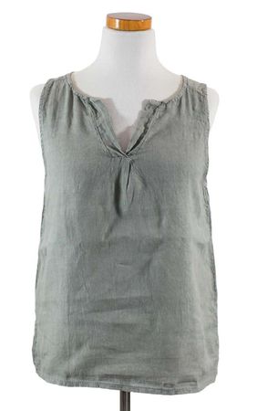 MADE IN ITALY Leinen-Top Gr. One Size