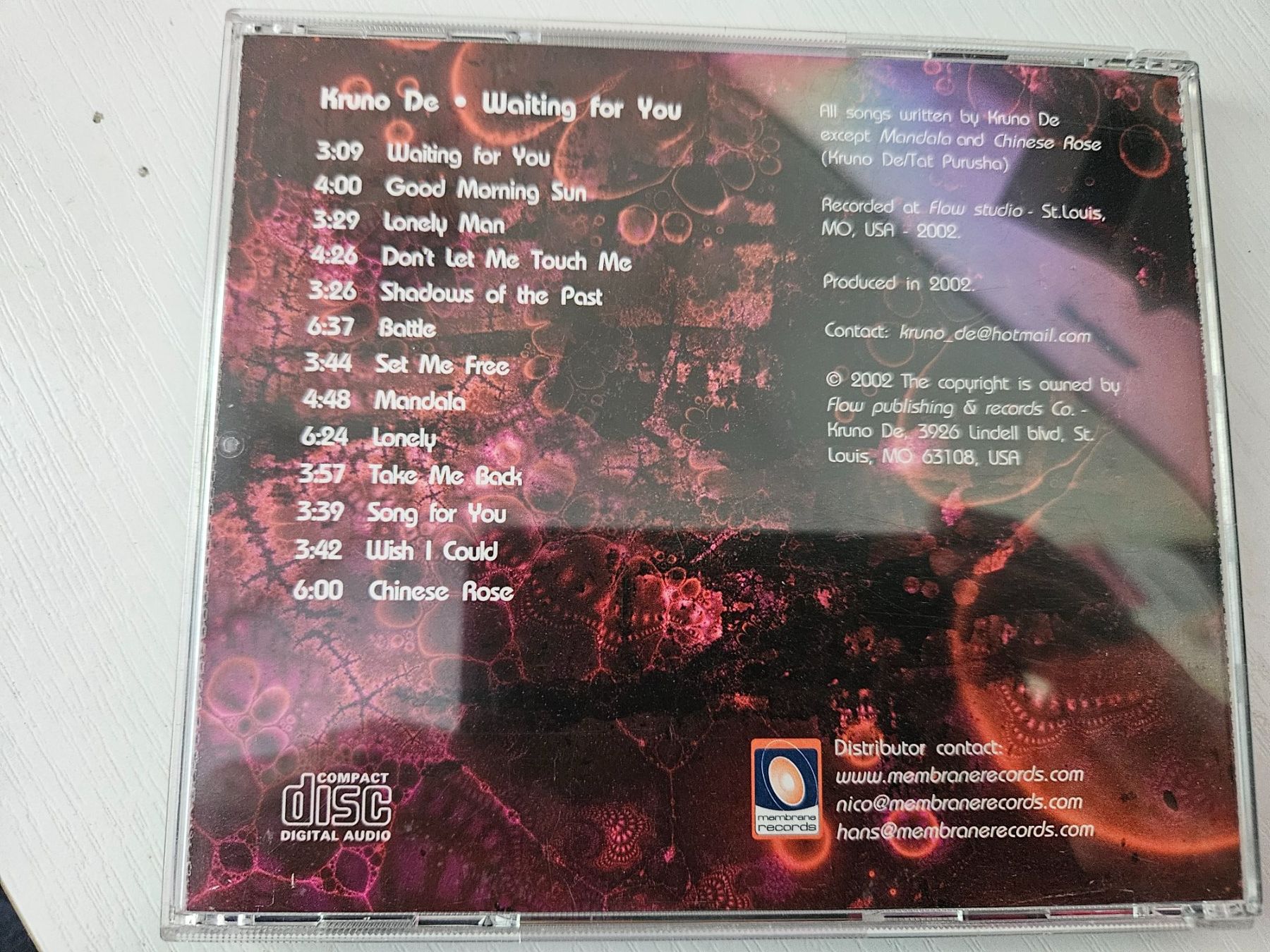 CD: Kruno De Waiting for You – Usato da Liestal venduto da tower01 1