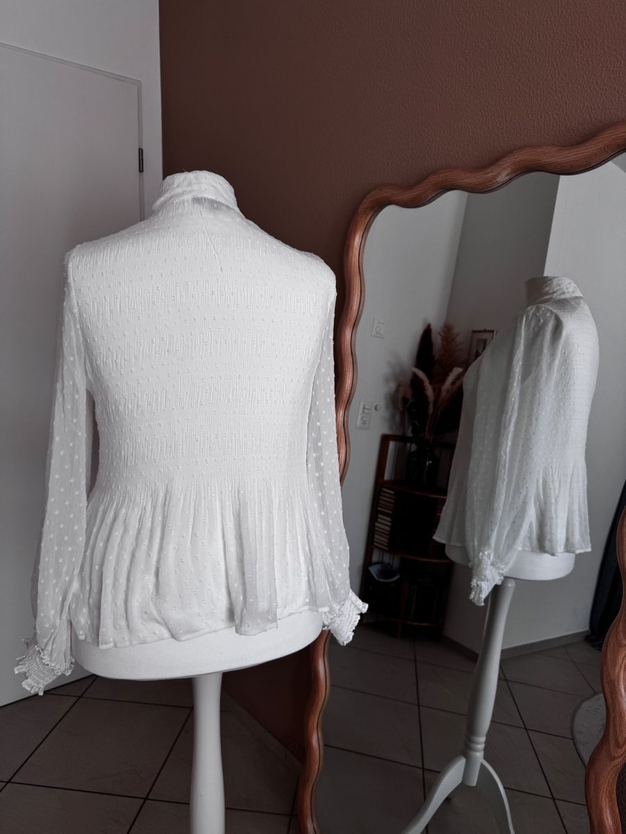 Camicette: Kriss Bluse mit Kragenschal weiss Gr XL – Nuovo (secondo la descrizione) da Muttenz venduto da einfach-schoen 2