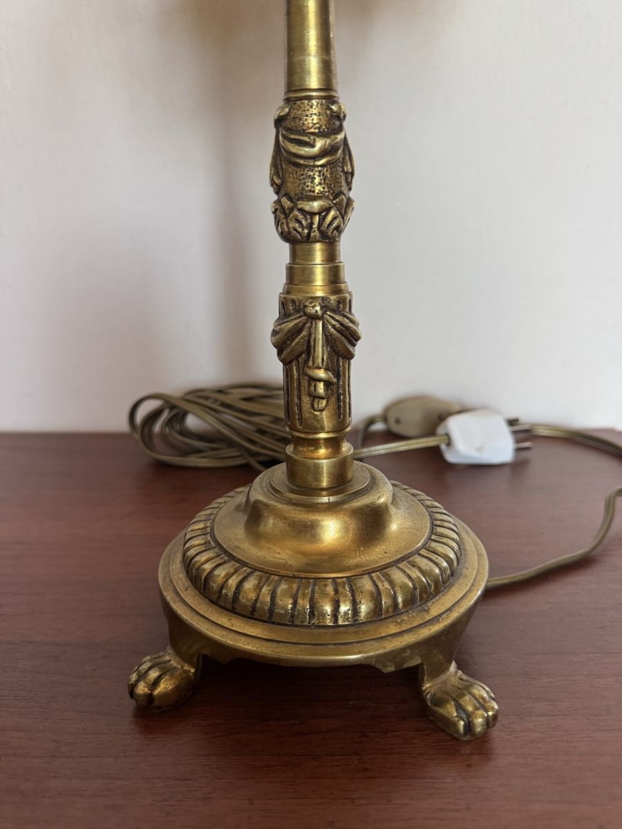 Lampen: Antike Tischlampe aus massivem Messing – Gebraucht aus Balsthal von Narulya 3