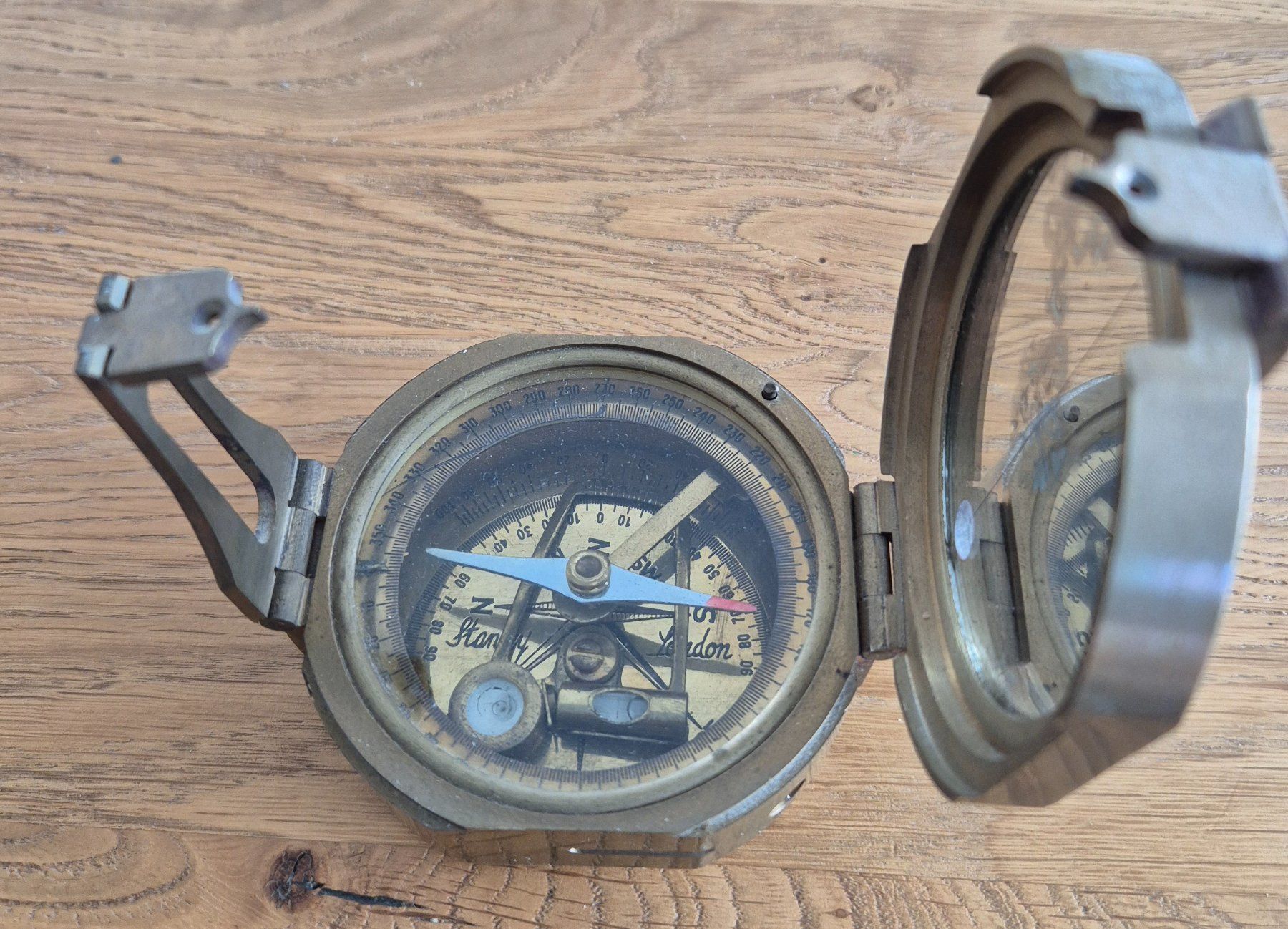 Altri elettrodomestici e apparecchi d’epoca: Vintage Schiffs-Kompass - Stanley London - aus Messing – Usato da Zeiningen venduto da Carettacaretta69 2