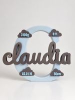 Personalisierte Geburtsdeko mit Namen 3D Druck