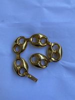Bracelet en or femme maillons ovalisés style gourmette état 