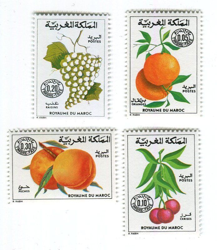 Tutti i francobolli: Briefmarken "Obst & Beeren". Marokko. – Nuovo e nell'imballaggio originale da Basel venduto da Butsch5