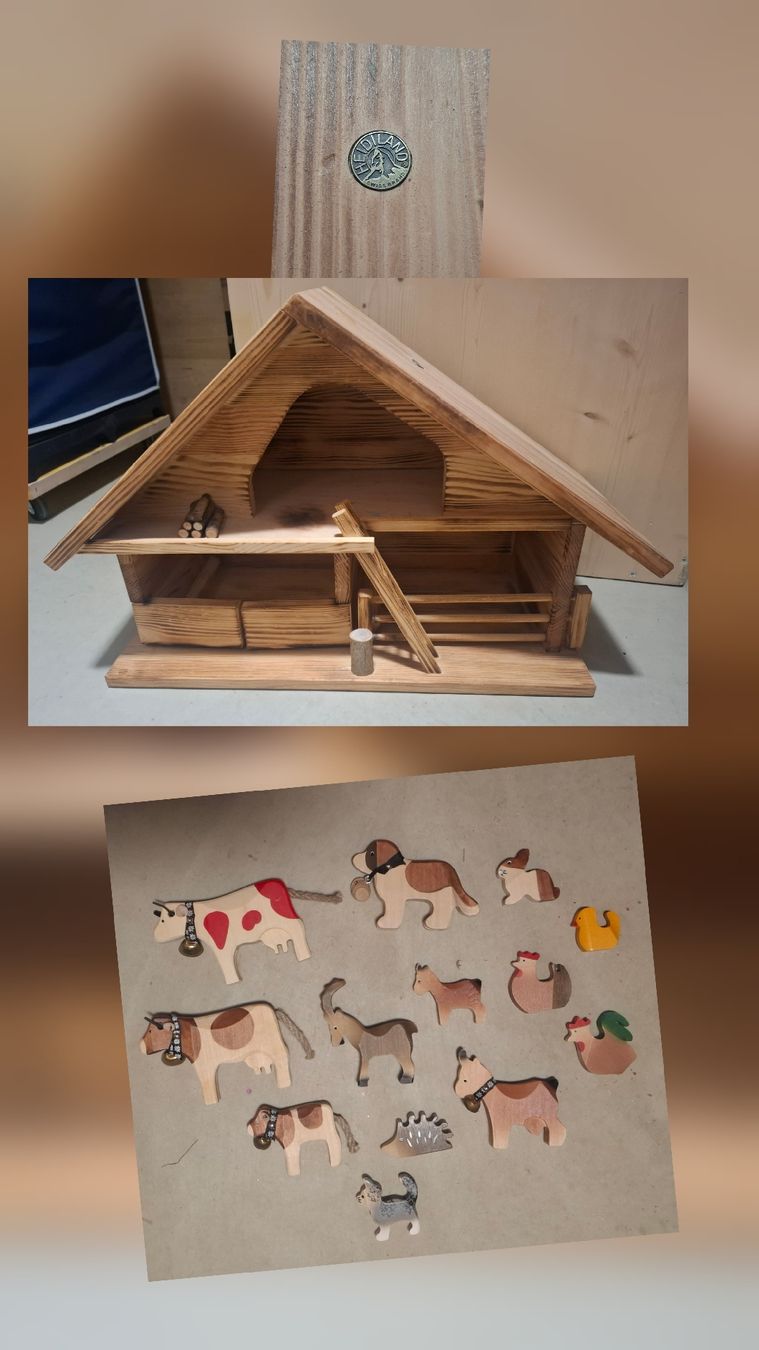 Trauffer Giocattoli: Bauernhof aus Holz – Usato da St. Josefen venduto da petra024