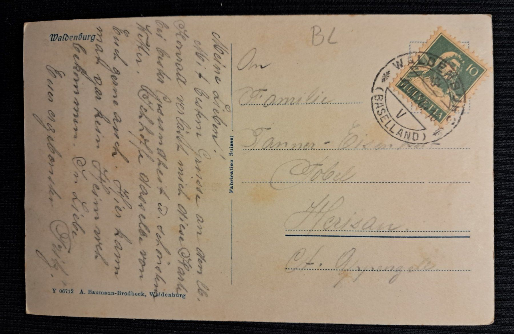 Cartoline postali: WALDENBURG 1926 – Usato da Ponto Valentino venduto da giorgia06 1