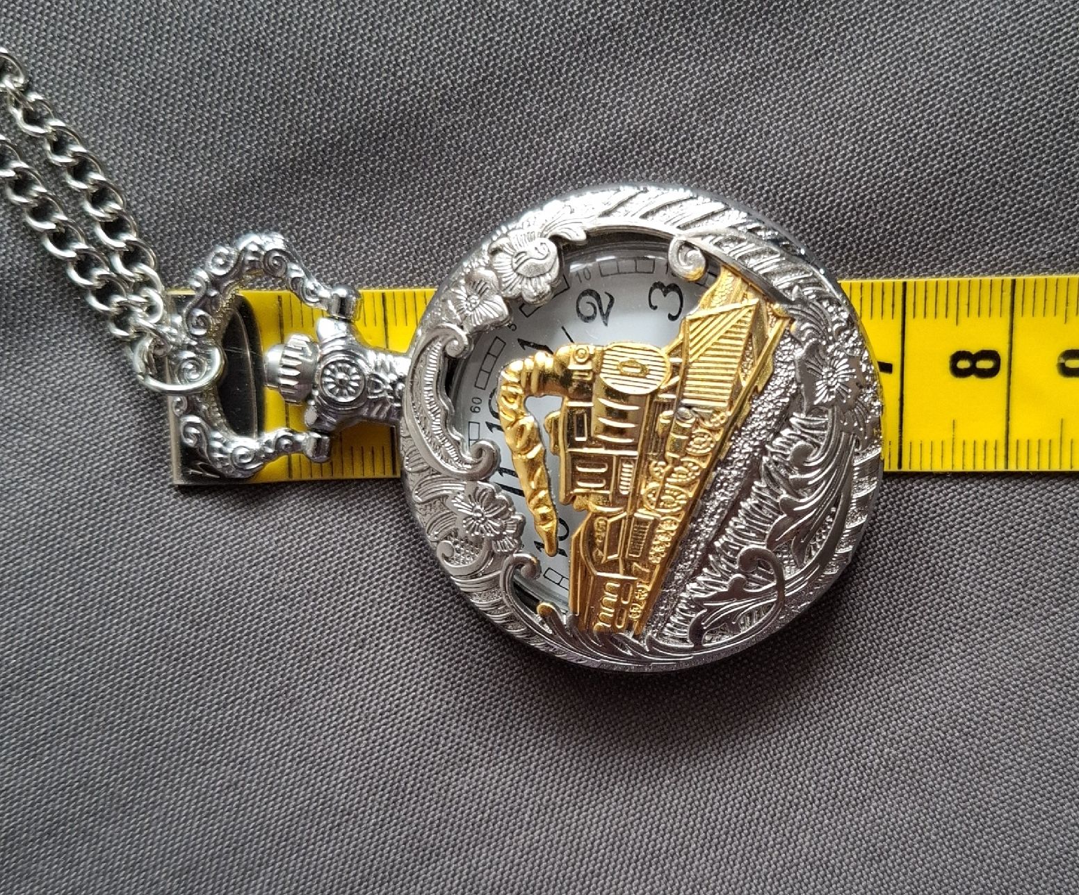 Uhren: Taschenuhr mit spezieller Optik – Neu (gemäss Beschreibung) aus Dietikon von Hirschkopf 3