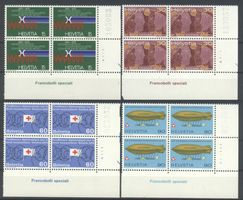 1975, Sonderpostmarken I, Viererblöcke **